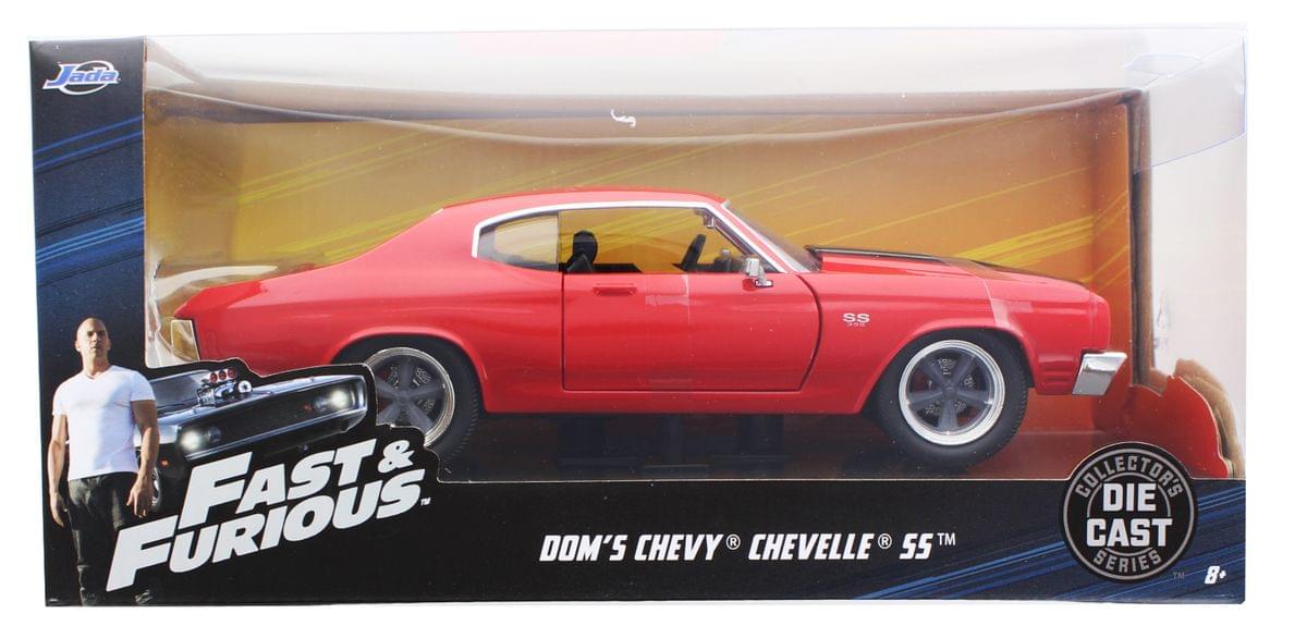 Fast & Furious 1:24 Diecast Vehicle: Dom's Chevy Chevelle SS, Red