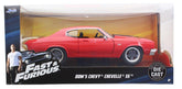 Fast & Furious 1:24 Diecast Vehicle: Dom's Chevy Chevelle SS, Red