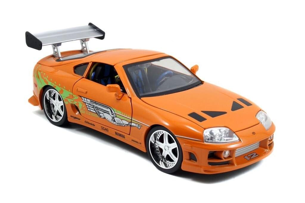 Fast & Furious 1:18 Diecast Vehicle: Orange Toyota Supra