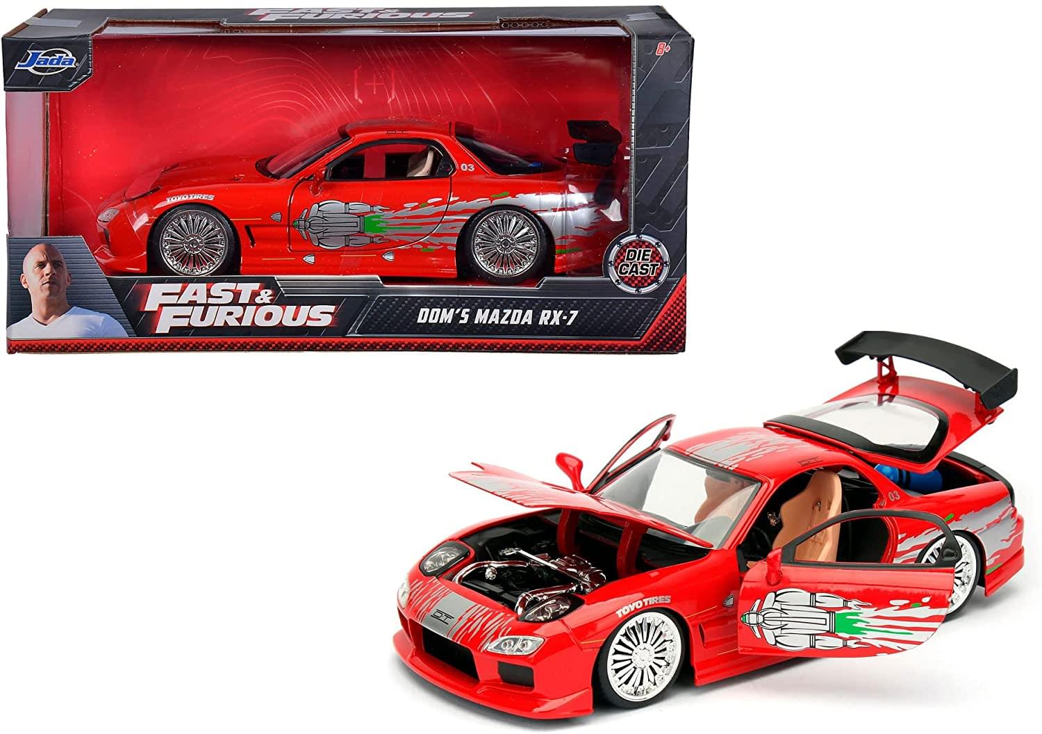 Fast and Furious 1:24 Doms 1993 Mazda RX-7 Diecast Car