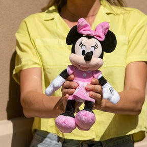 Disney Minnie Mouse 11 inch Child Plush Toy Stuffed Character Doll in Pink Dress