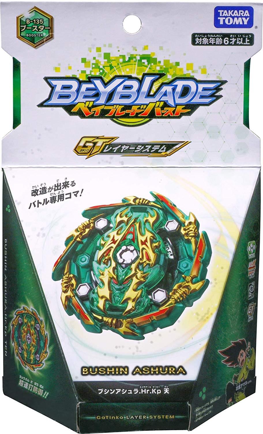 Beyblade Burst Takaratomy Booster Pack Bushin Ashura. Hr. Kp Heaven