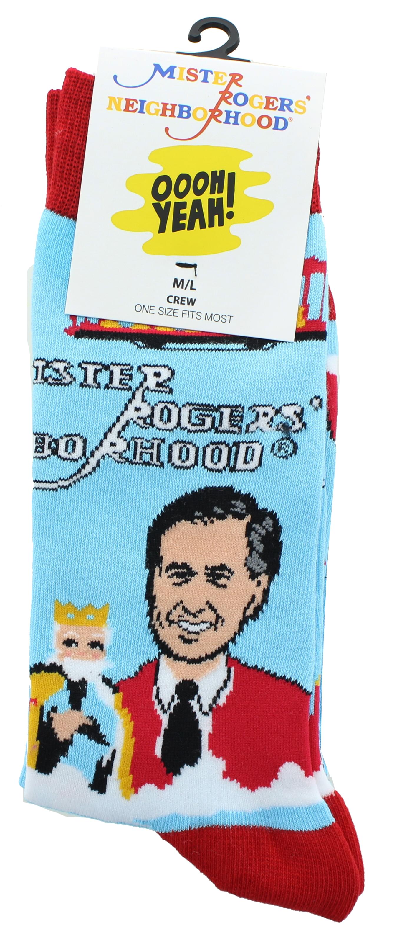 Mister Rogers Neighborhood Good Day Men's Crew Socks | One Size