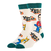 Mister Rogers Neighborhood You Are Special Men's Crew Socks | One Size