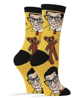 Mr Bean and Teddy Women's Crew Socks