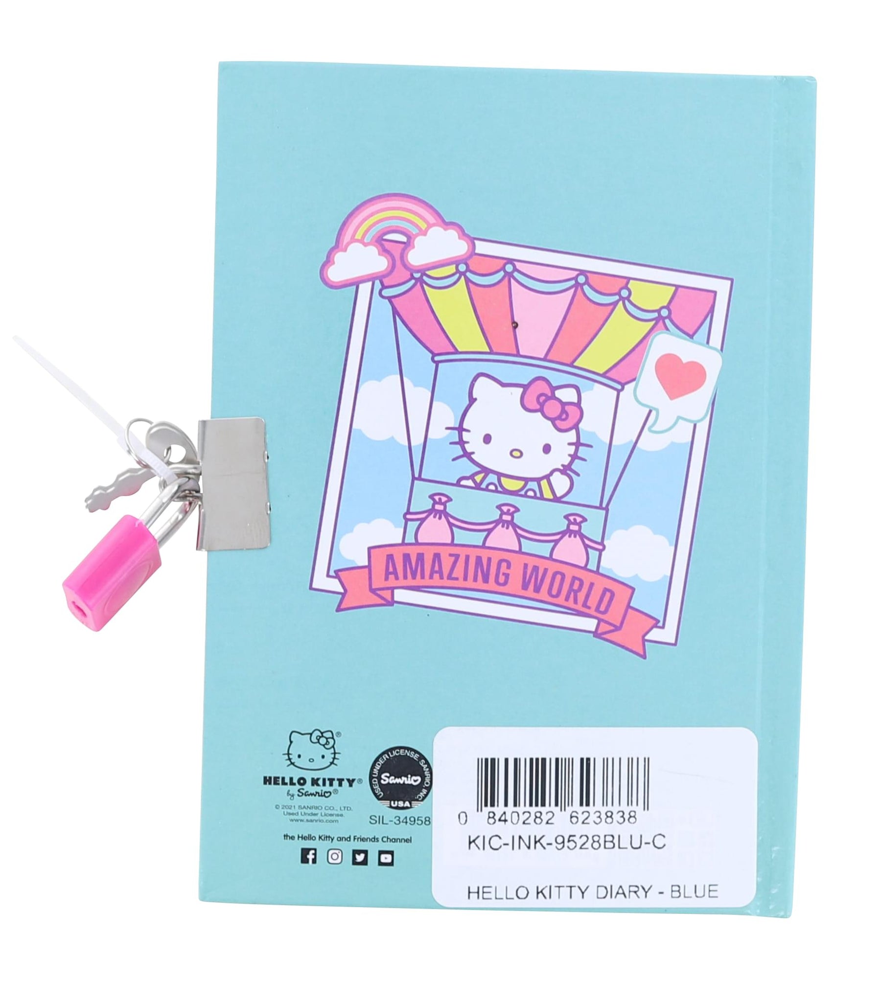 Hello Kitty Good Vibes Locking Diary