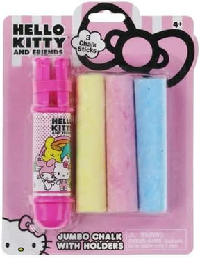Hello Kitty 3-Piece Jumbo Chalk Set with Holder