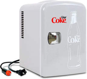 Diet Coke 4L Compact Personal Travel Fridge | Warmer/Cooler