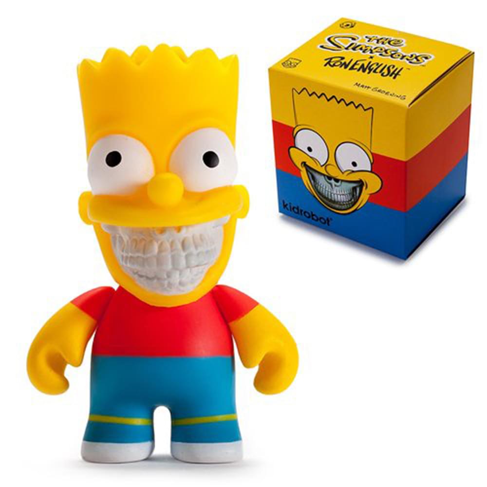 The Simpsons Kidrobot x Ron English Bart Grin 3" Mini Figure