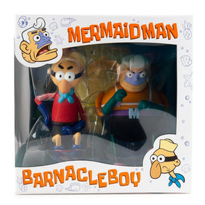 Nickeloden SpongeBob SquarePants Mermaidman & Barnacleboy 6" Vinyl Figure