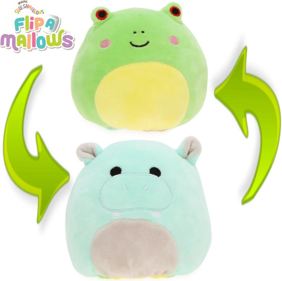 Squishmallow 5 Inch Flip-A-Mallow Plush | Wendy the Frog / Hank the Hippo