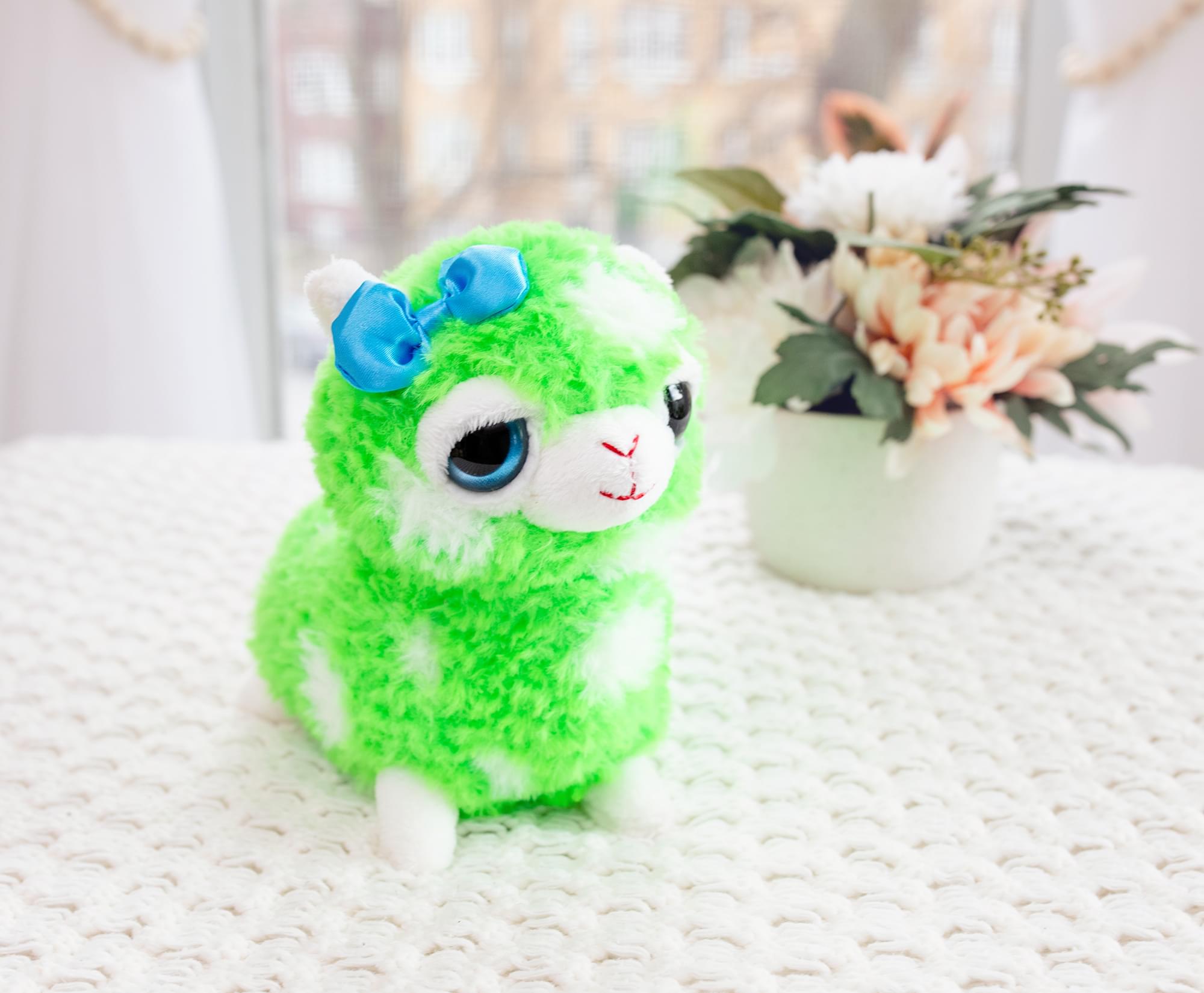 Cute and Cuddly 6 Inch Alpaca Plush | Green