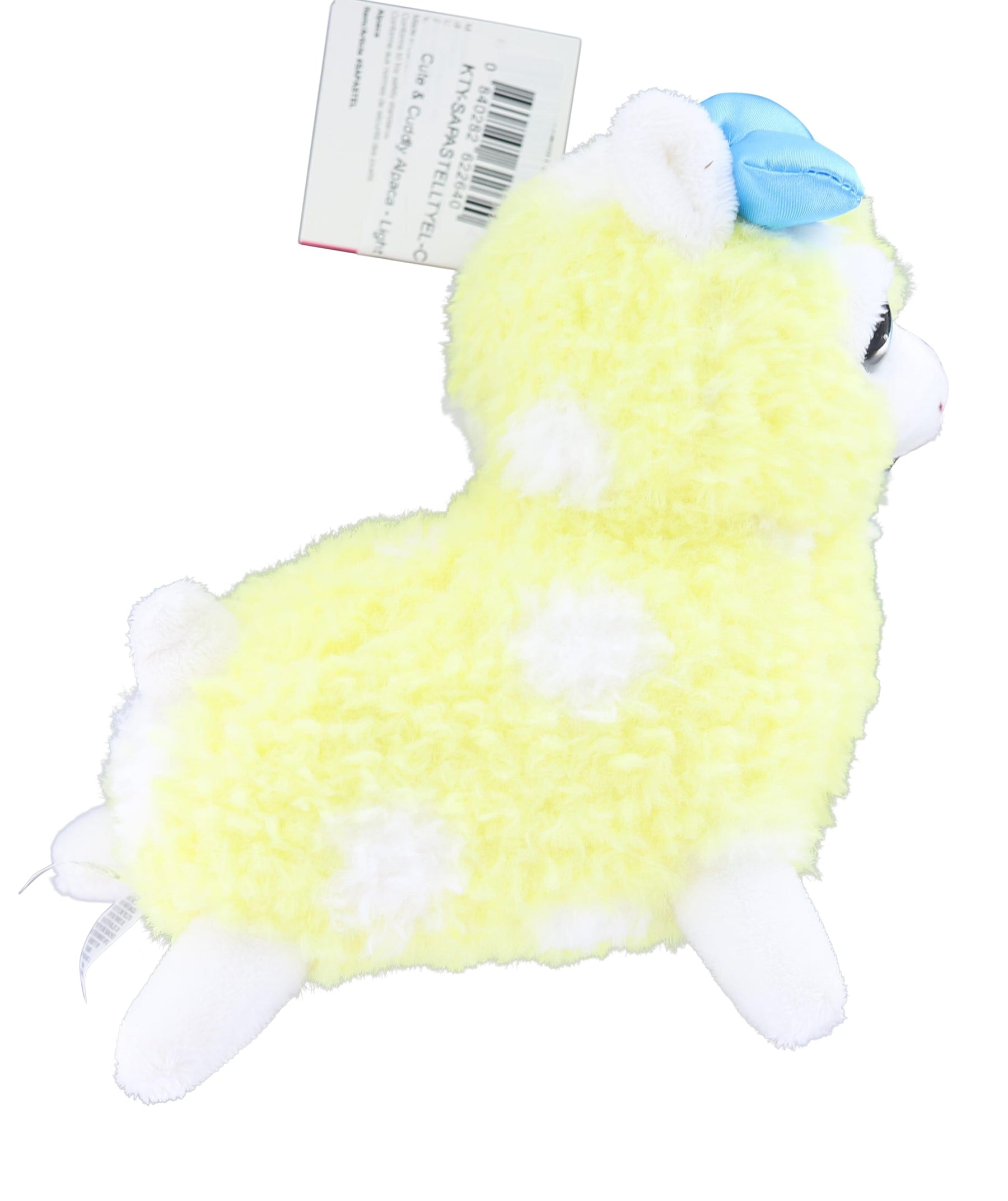 Cute and Cuddly 12 Inch Alpaca Plush | Light Yellow