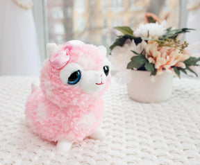 Cute and Cuddly 6 Inch Alpaca Plush | Pink