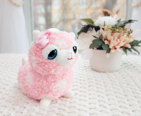 Cute and Cuddly 12 Inch Alpaca Plush | Pink