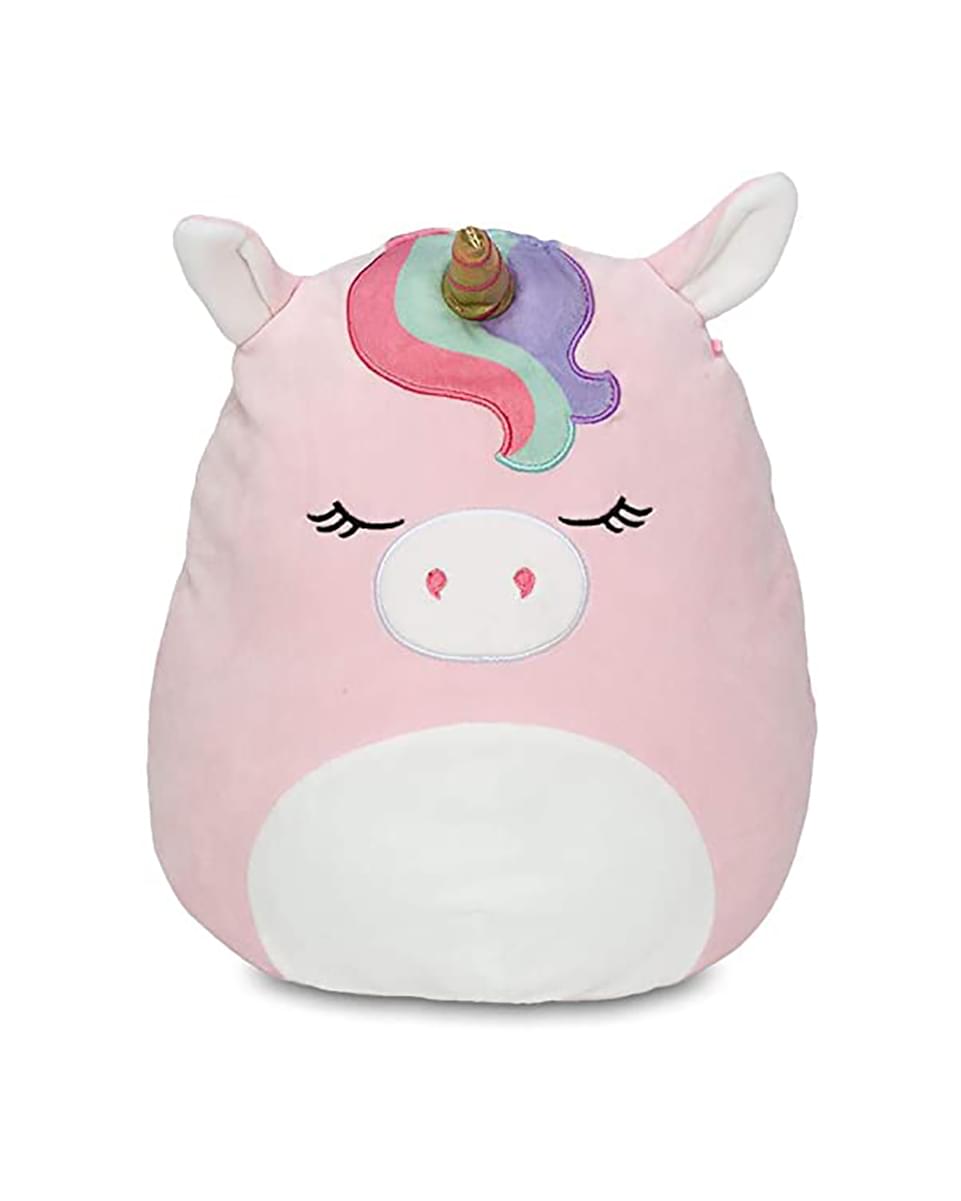 Squishmallow 16 Inch Plush | Ilene the Pink Unicorn w/ Rainbow Bangs