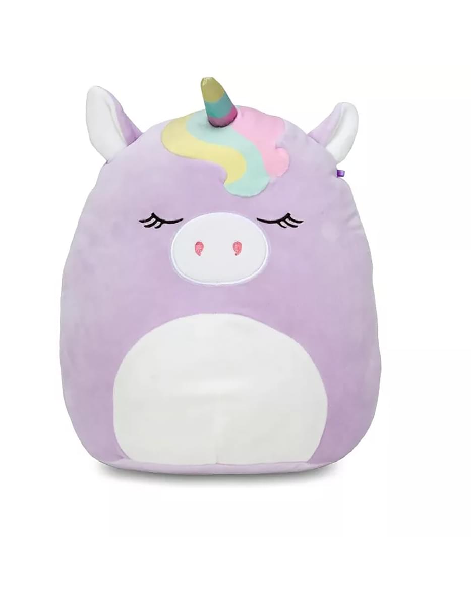 Squishmallow 16 Inch Plush | Sylvia the Purple Unicorn w/ Rainbow Bangs