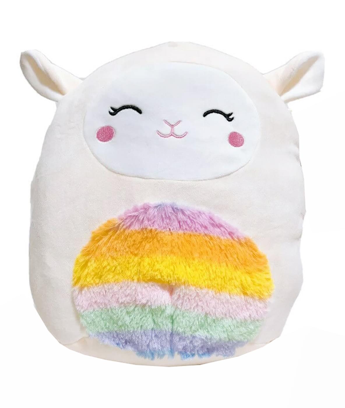 Squishmallow 12 Inch Plush | Sophie The White Lamb With Rainbow Belly