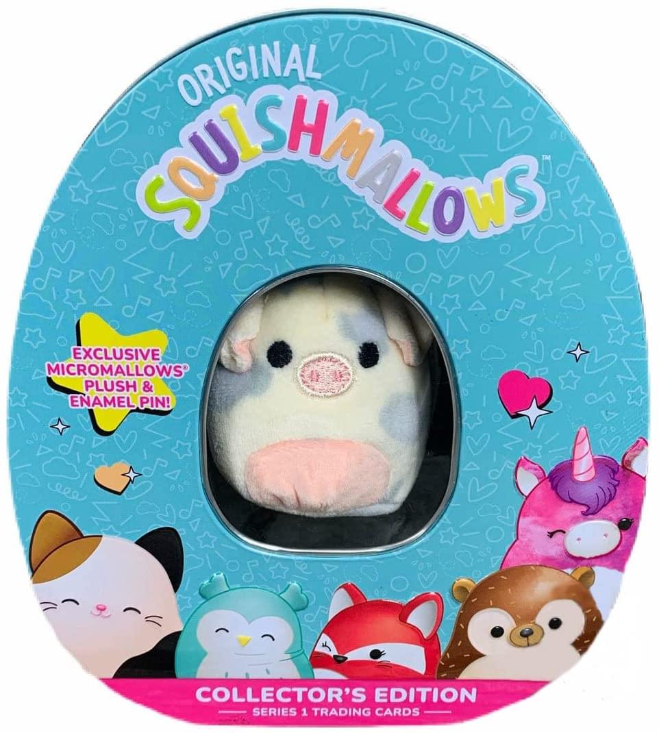 Squishmallow Trading Card Collector Tin Series 1 | Pig