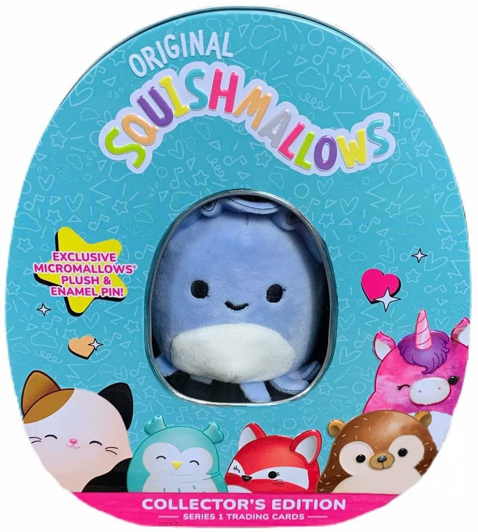 Squishmallow Trading Card Collector Tin Series 1 | Stacey The Squid