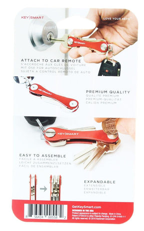 KeySmart Extended Key Holder: Red