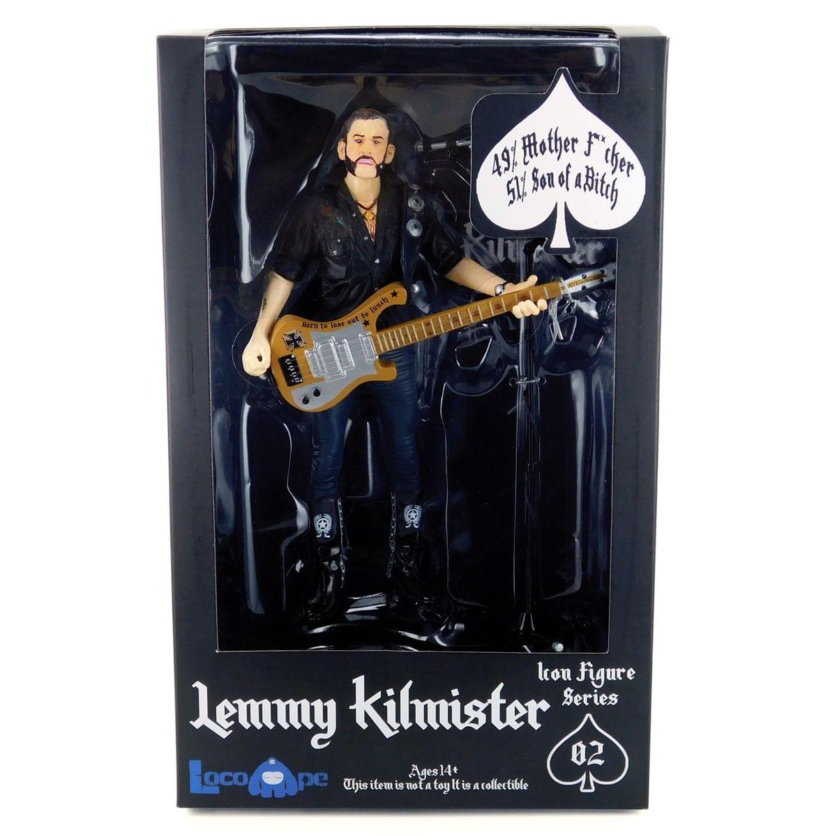 Motorhead Lemmy Kilmister Deluxe Figure Rickenbacker Guitar Cross