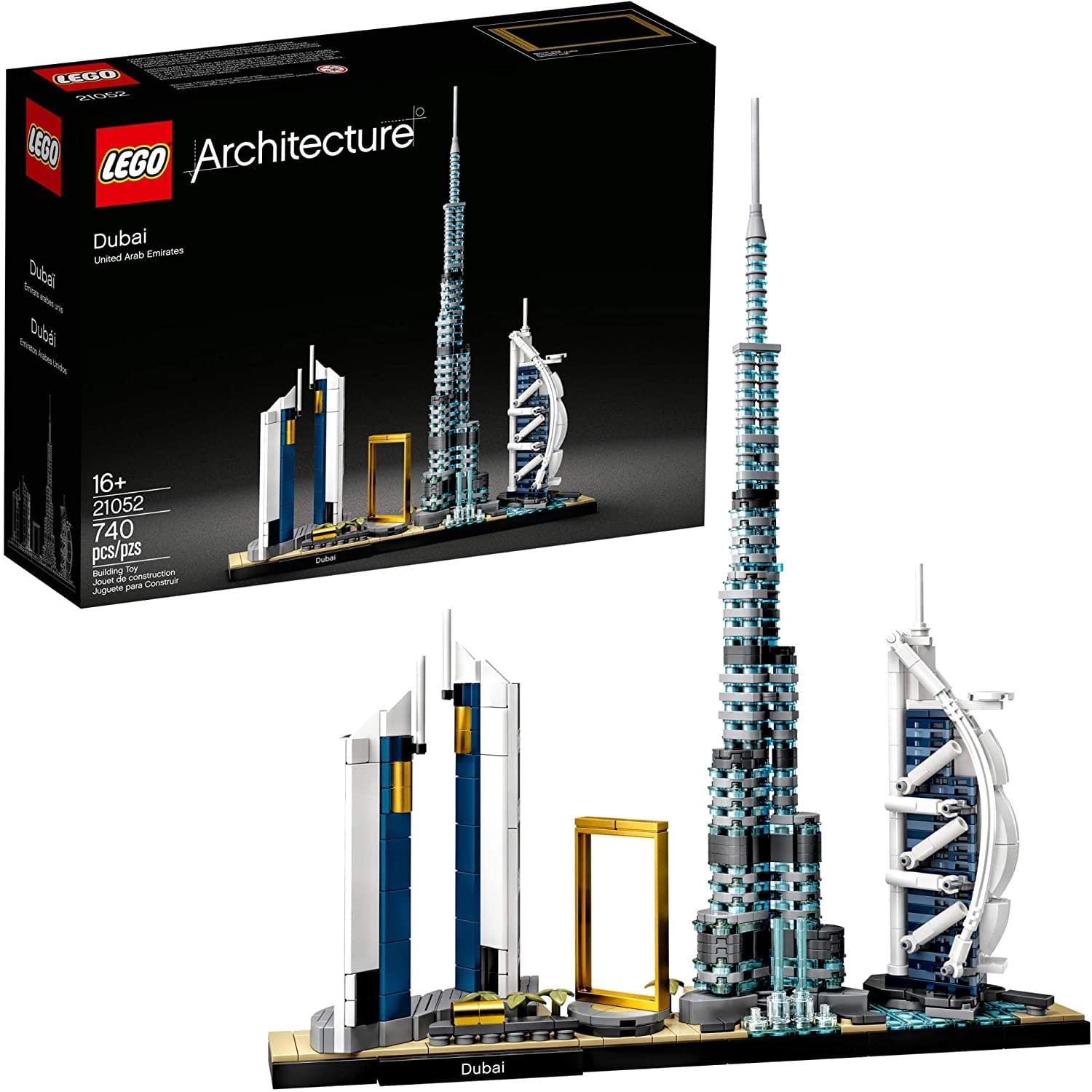 LEGO Architecture 21052 Dubai Skyline 740 Piece Building Kit
