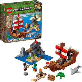 LEGO Minecraft The Pirate Ship Adventure 21152 | 386 Piece Building Kit