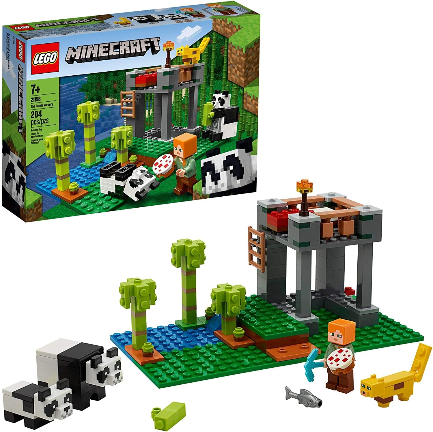 LEGO Minecraft The Panda Nursery 204 Piece Building Kit