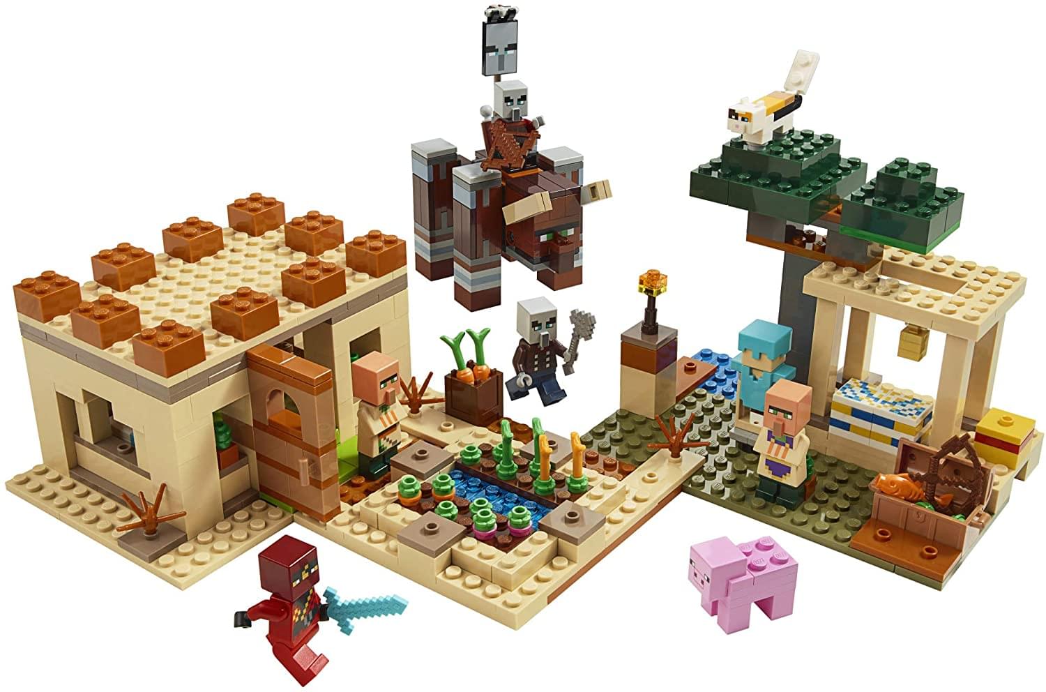 LEGO Minecraft The Illager Raid 21160 | 562 Piece Building Kit