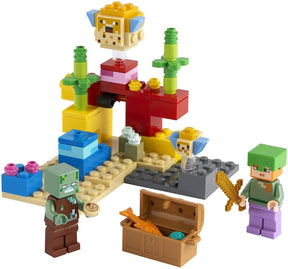LEGO Minecraft 21164 The Coral Reef 96 Piece Building Kit