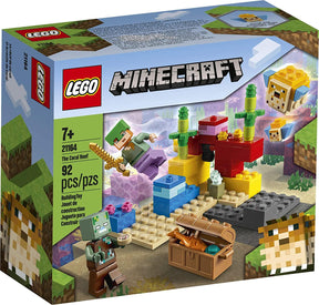 LEGO Minecraft 21164 The Coral Reef 96 Piece Building Kit
