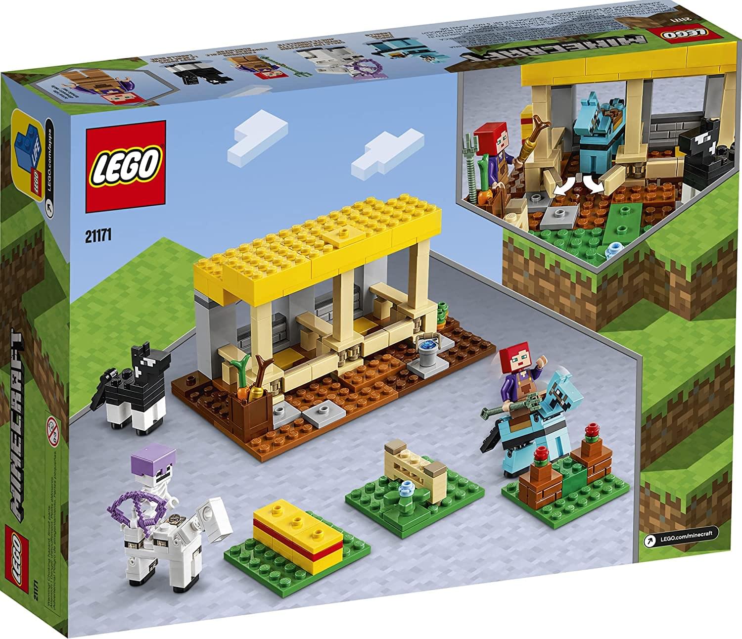 LEGO Minecraft 21171 The Horse Stable 241 Piece Building Kit