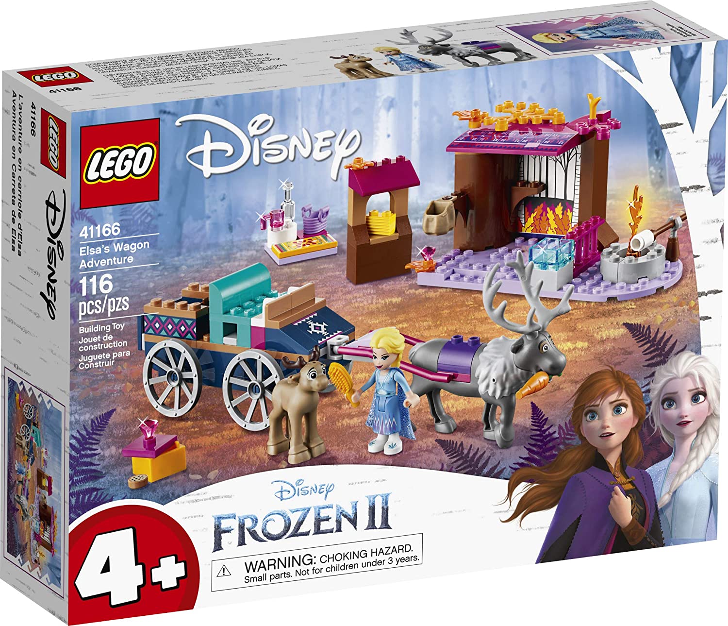 LEGO Disney Frozen II 41166 Elsa's Wagon Adventure 116 Piece Building Kit
