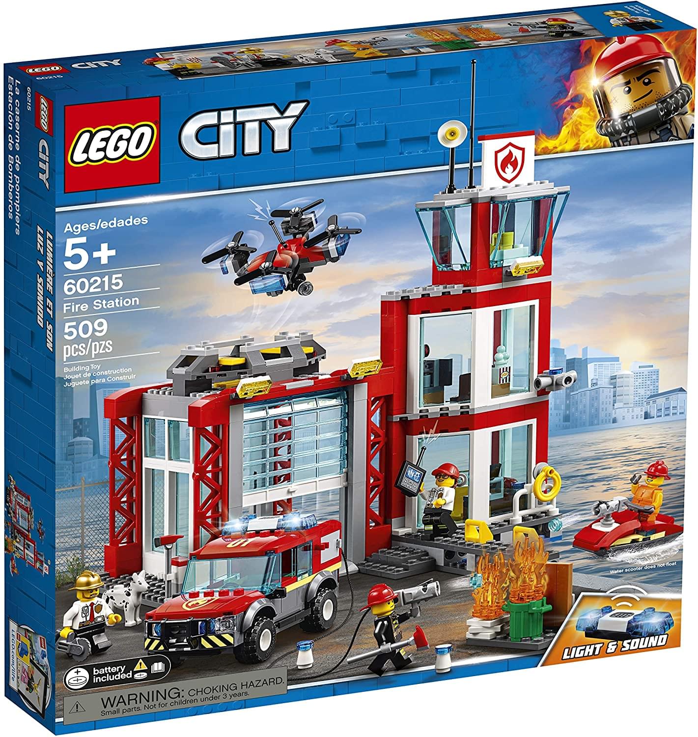 LEGO City 60215 Fire Station 509 Piece Building Kit