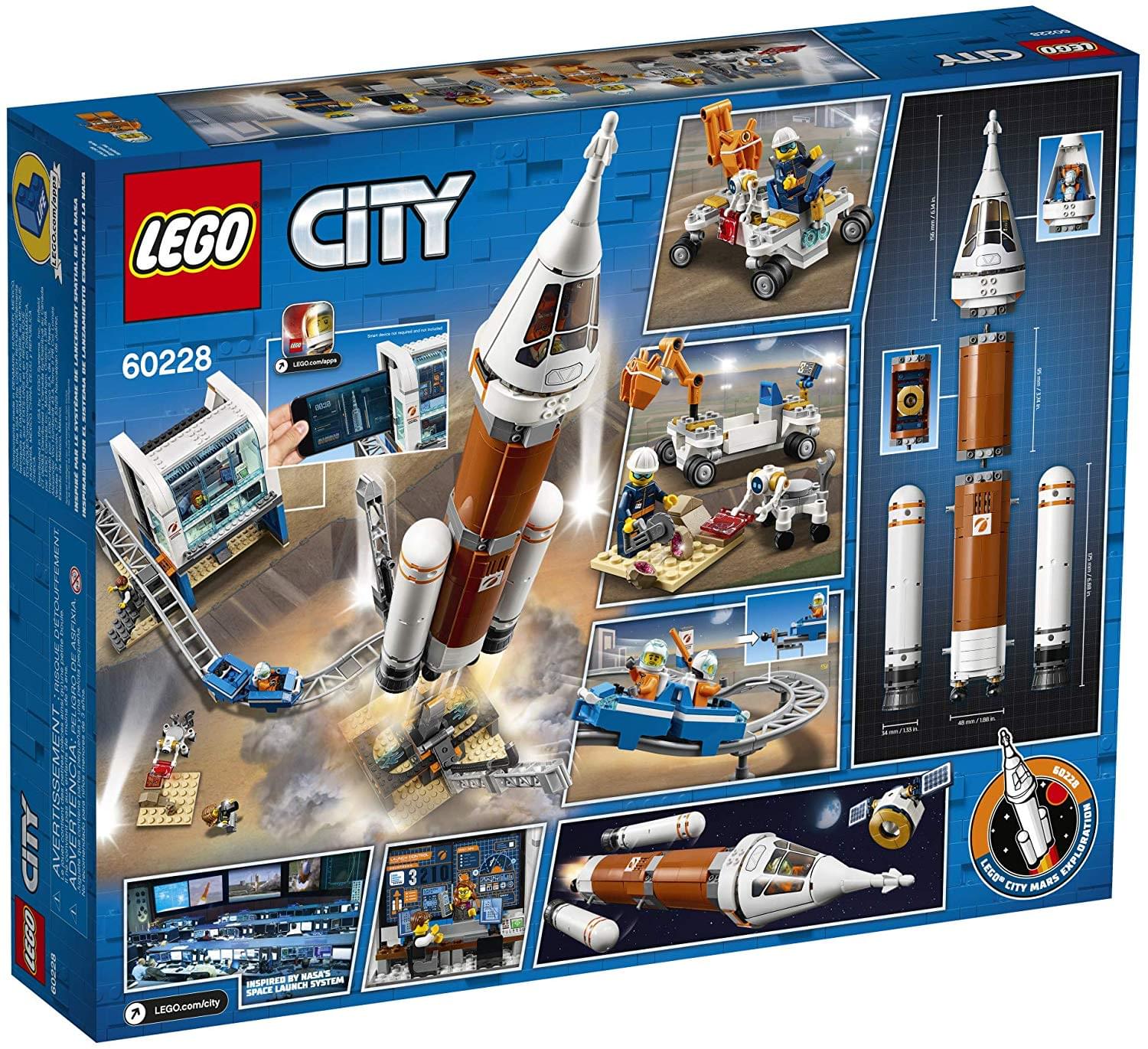 LEGO City Deep Space Rocket & Launch Control 60228 Building Set | 837 Pieces