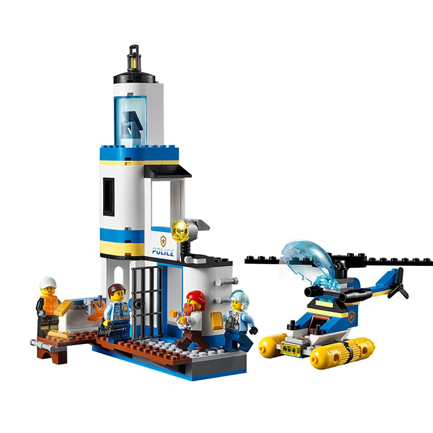 LEGO City 60308 Seaside Police and Fire Mission 297 Piece Building Kit
