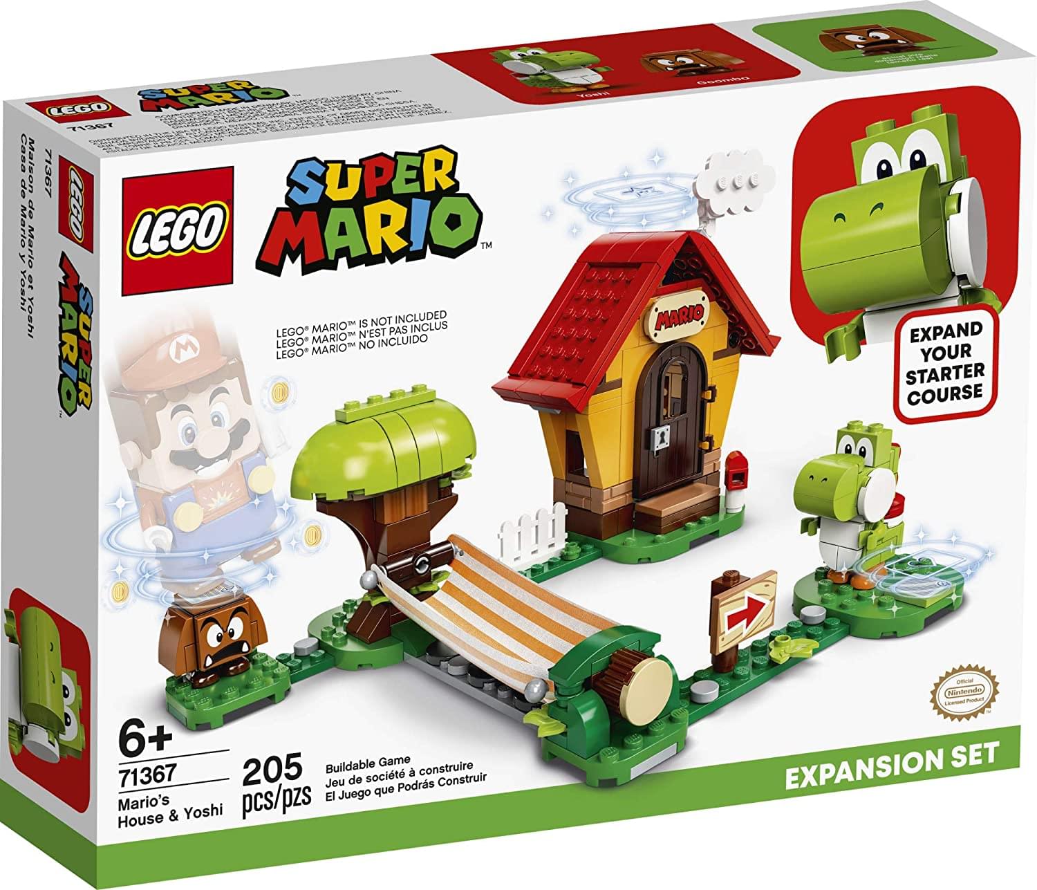 LEGO Super Mario Marios House & Yoshi 71367 | 205 Piece Expansion Set