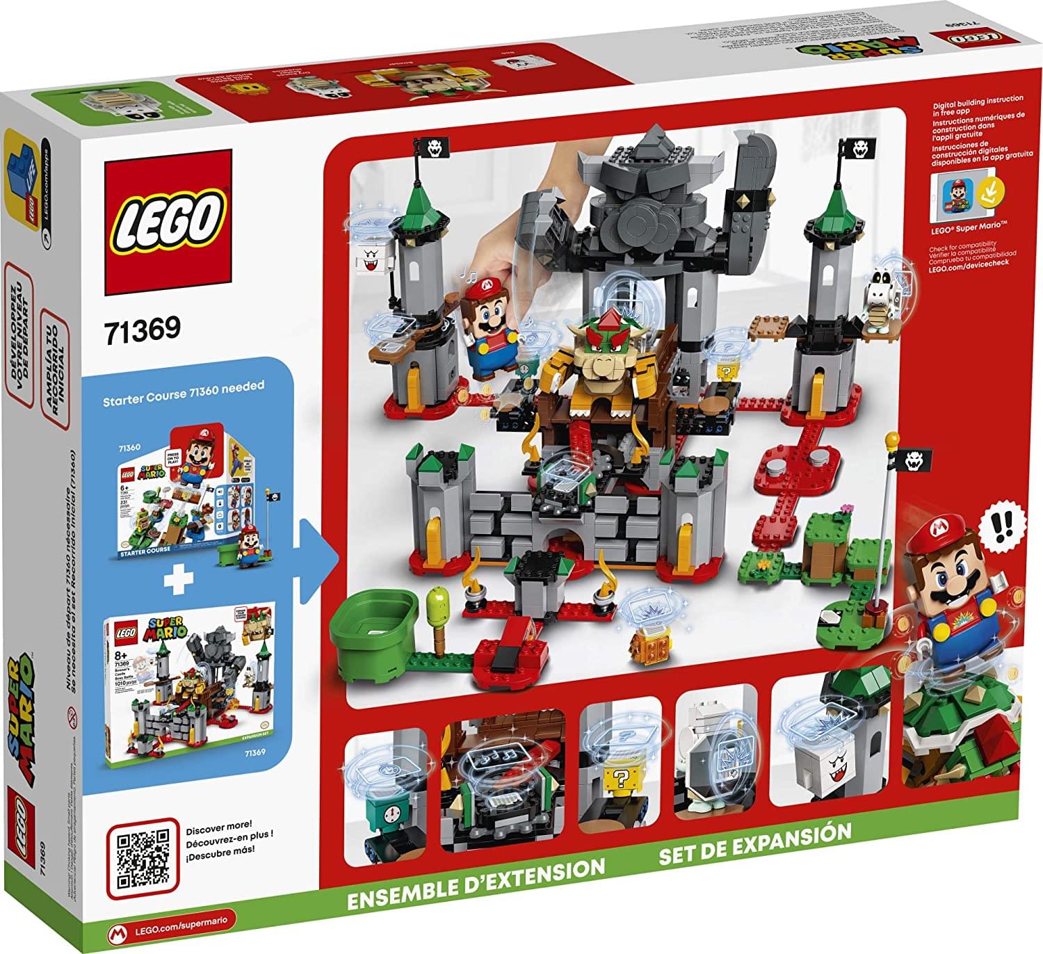 LEGO Super Mario Bowsers Castle Boss Battle 71369 | 1010 Piece Expansion Set