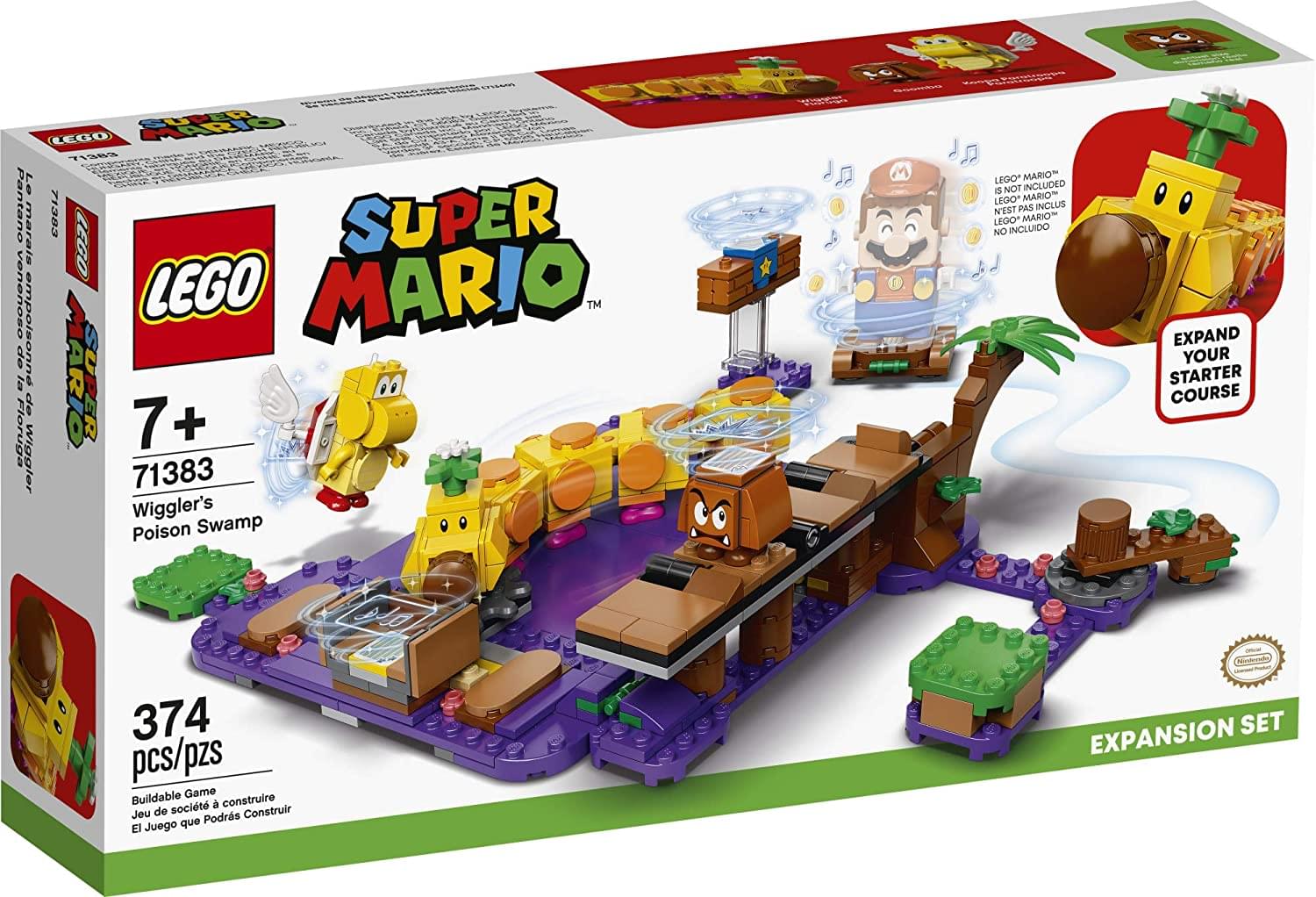 LEGO Super Mario 71383 Wiggler's Poison Swamp 374 Piece Expansion Set