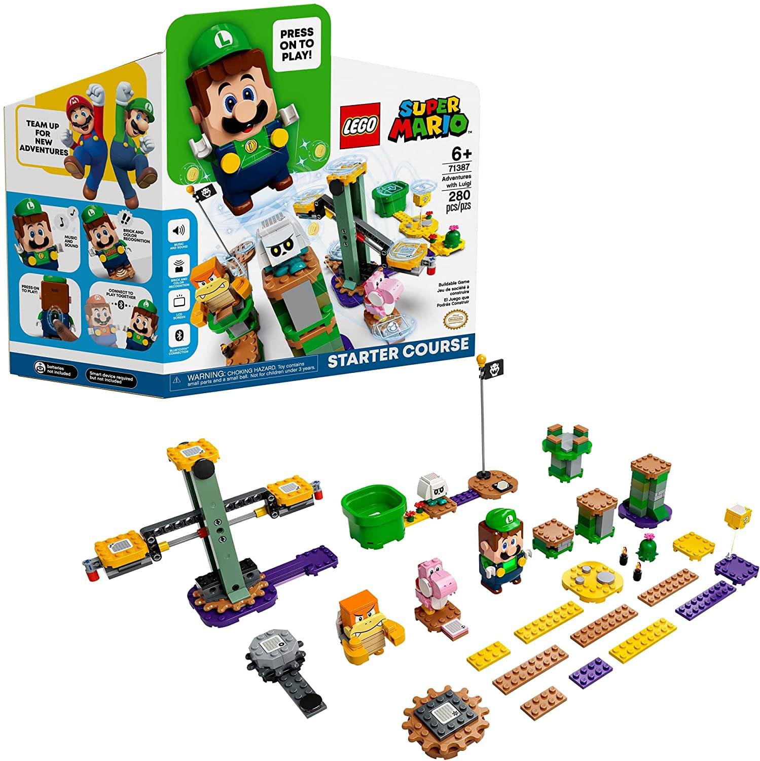 LEGO Super Mario 71387 Luigi Starter Course 280 Piece Building Kit