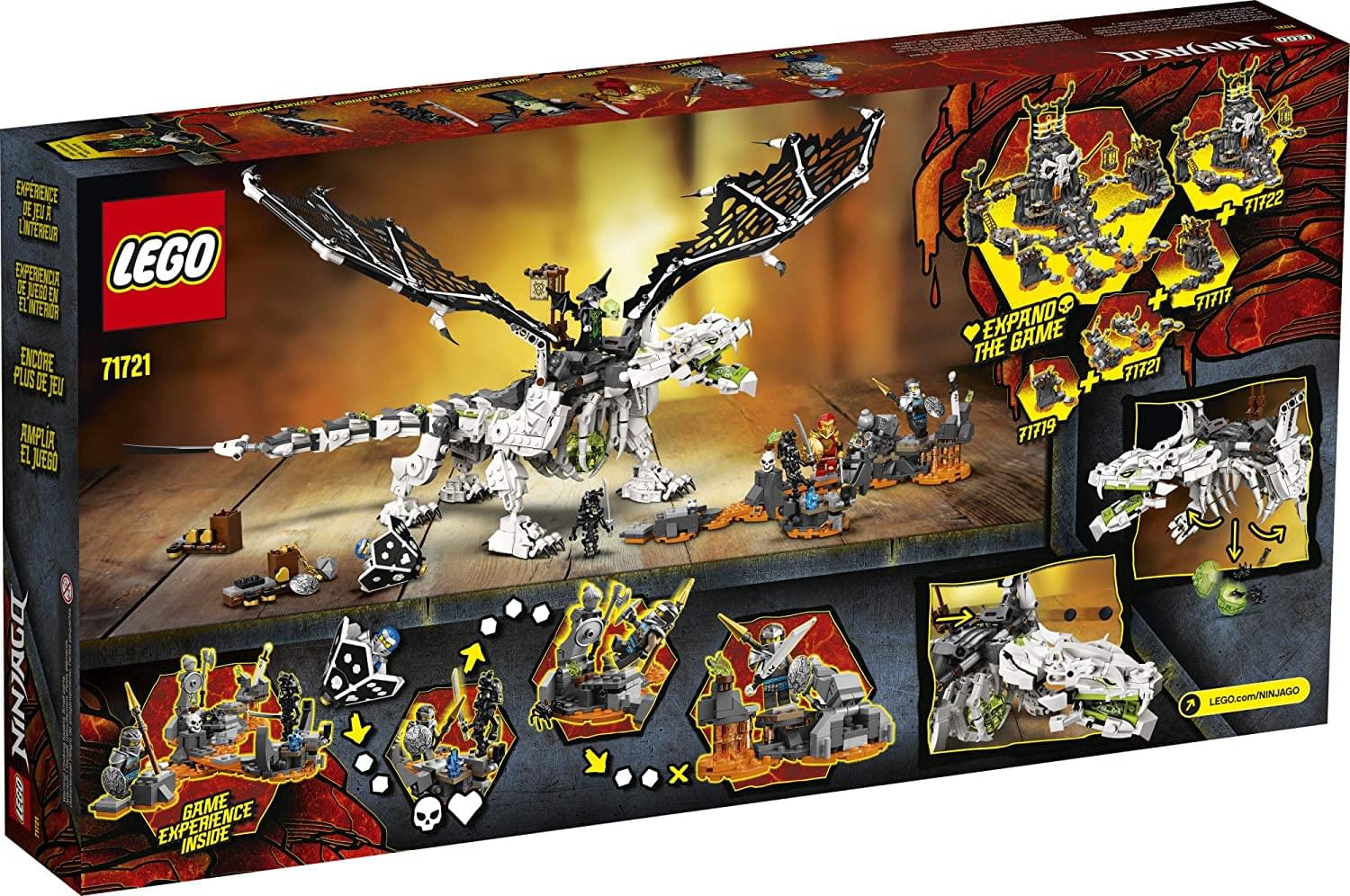 LEGO Ninjago 71721 Skull Sorcerers Dragon 1016 Piece Building Set