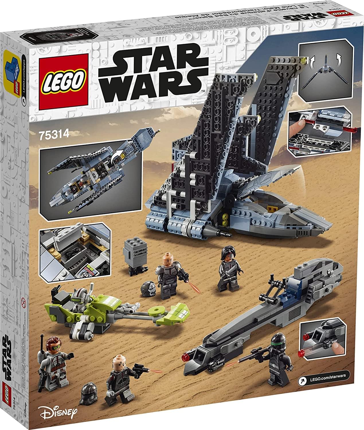 LEGO Star Wars 75314 The Bad Batch Attack Shuttle 969 Piece Building Kit