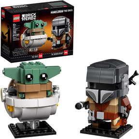 LEGO Star Wars BrickHeadz 75317 Mandalorian & The Child 295 Piece Building Kit