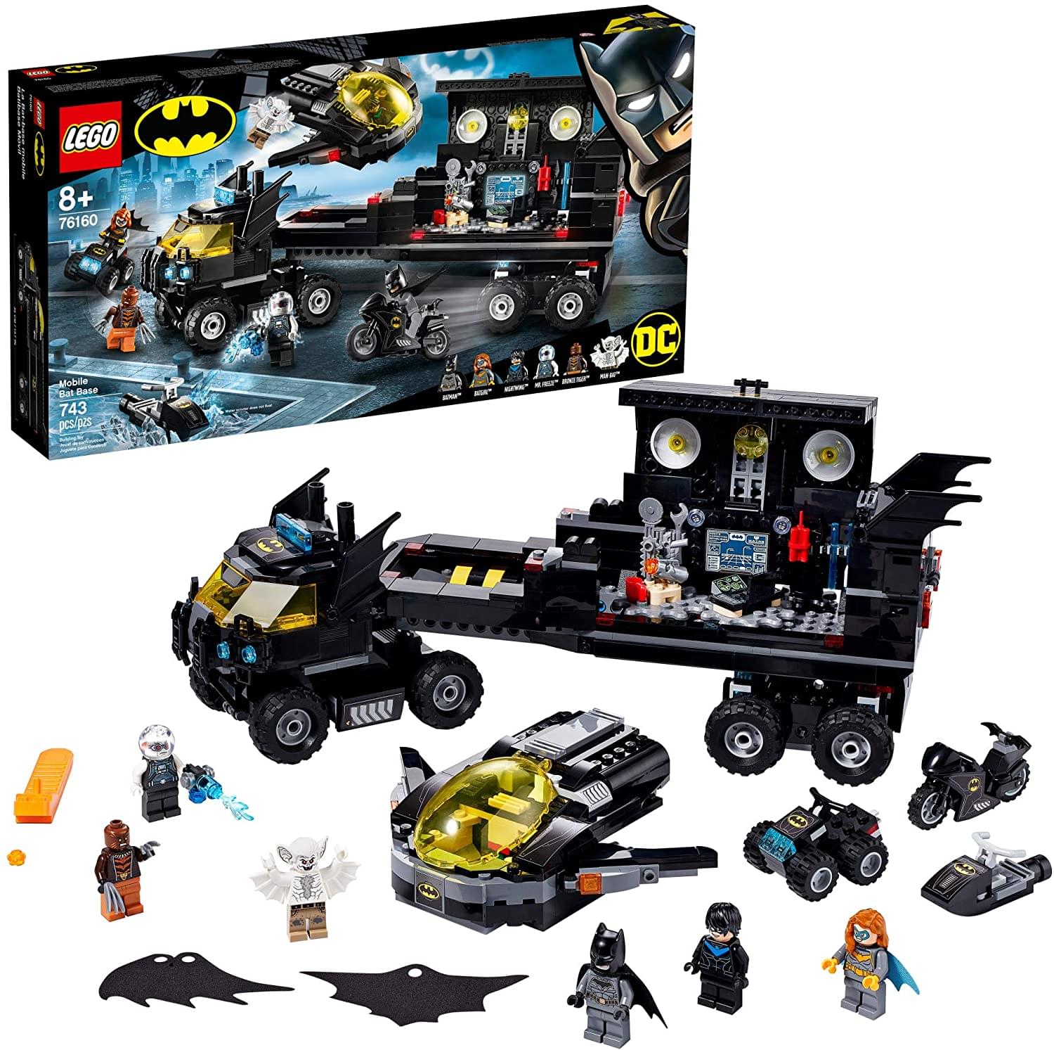 LEGO DC Comics 76160 Mobile Bat Base 743 Piece Building Kit