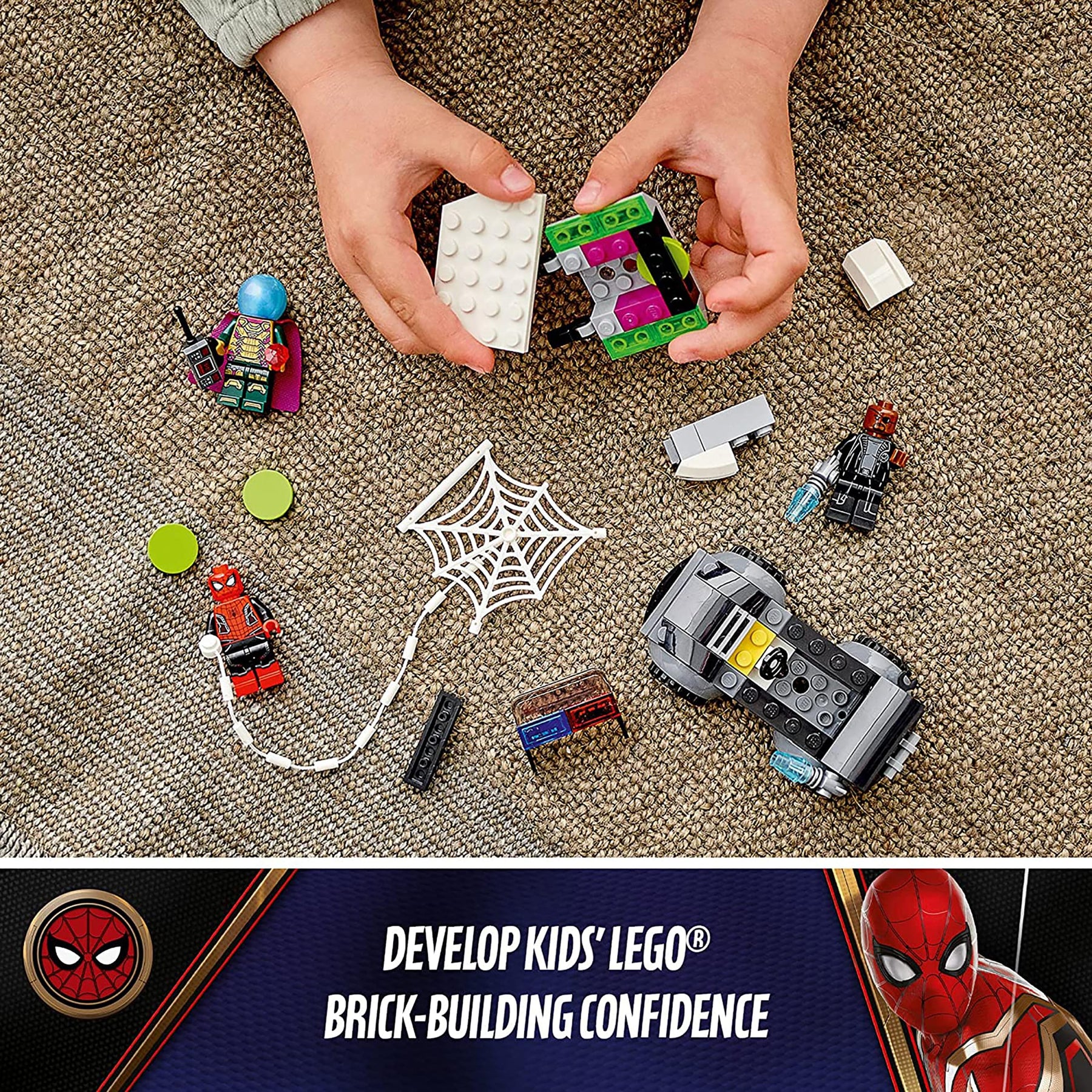 LEGO Super Heroes 76184 Spiderman VS Mysterio Drone Attack 73 Piece Building Kit