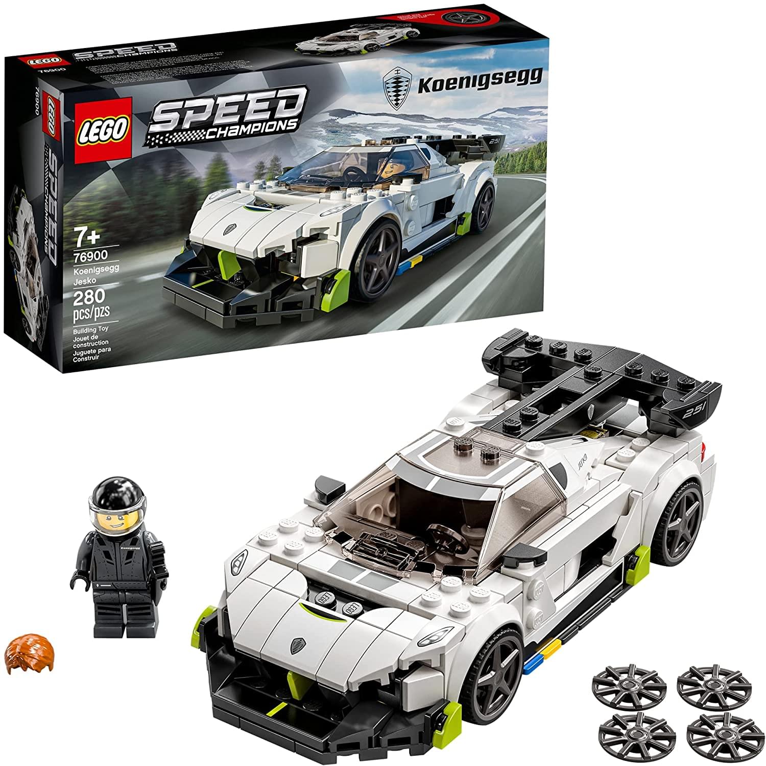 LEGO Speed Champions 76900 Koenigsegg Jesko 280 Piece Building Kit