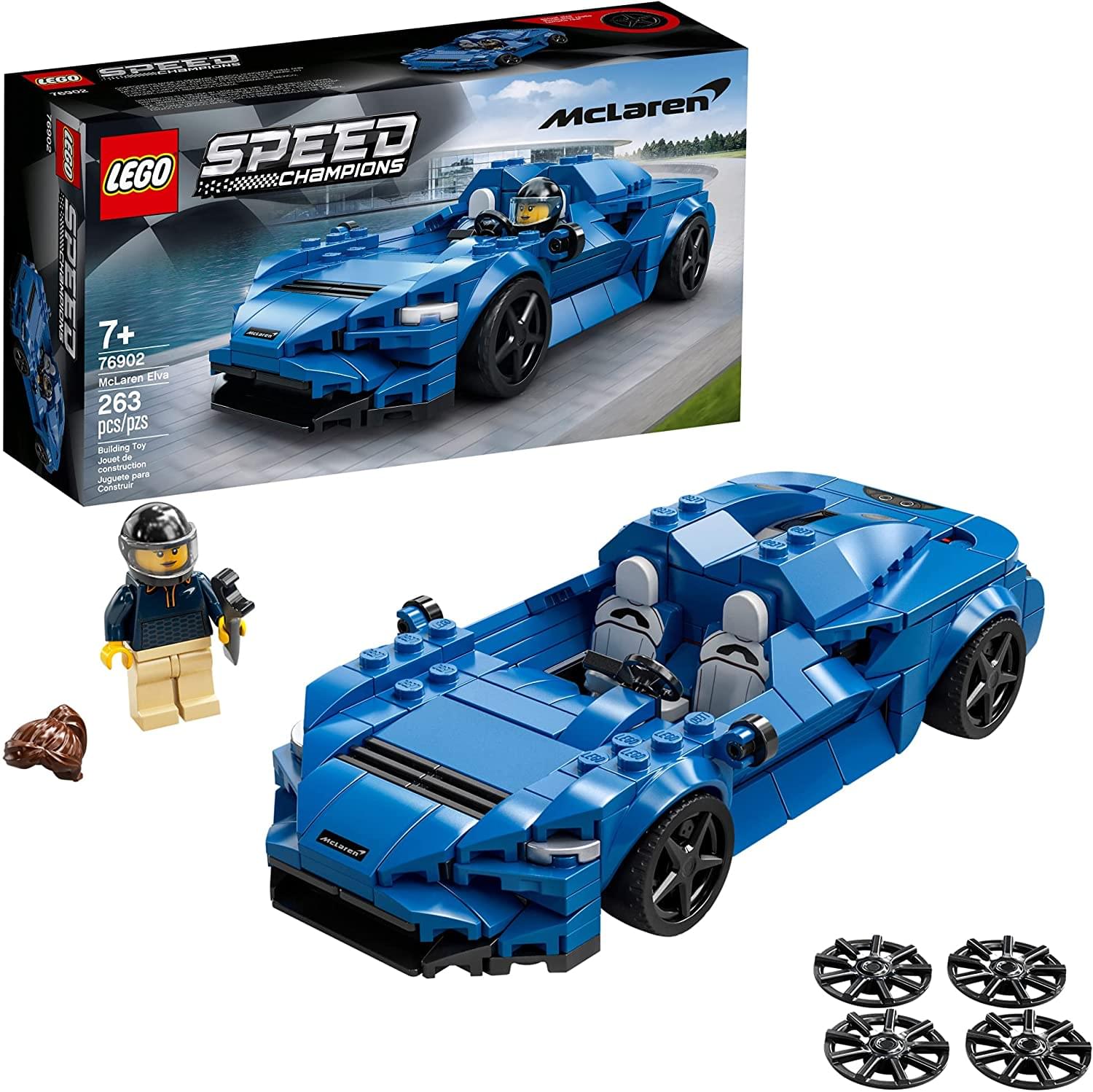 LEGO Speed Champions 76902 McLaren Elva 263 Piece Building Kit