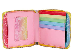 Hello Kitty and Friends Color Block Zip Around Wallet