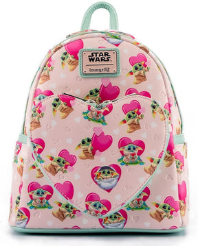 Star Wars The Mandalorian Grogu Hearts Mini Backpack